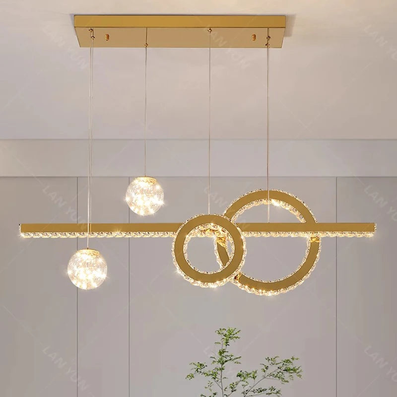Modern smart crystal decorative lamps for indoor use - vue 3 sur 6
