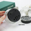 Cracked glass solar lights for decorative outdoor garden