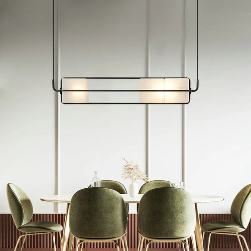 Art Deco glass and metal chandelier for hotel - vue 6 sur 12