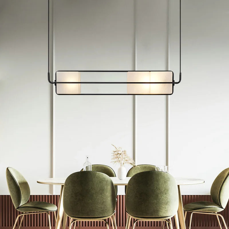 Art Deco glass and metal chandelier for hotel - vue 5 sur 12