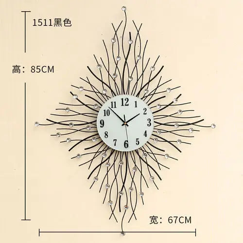 unique metal european design pendulum wall clock - vue 11 sur 19