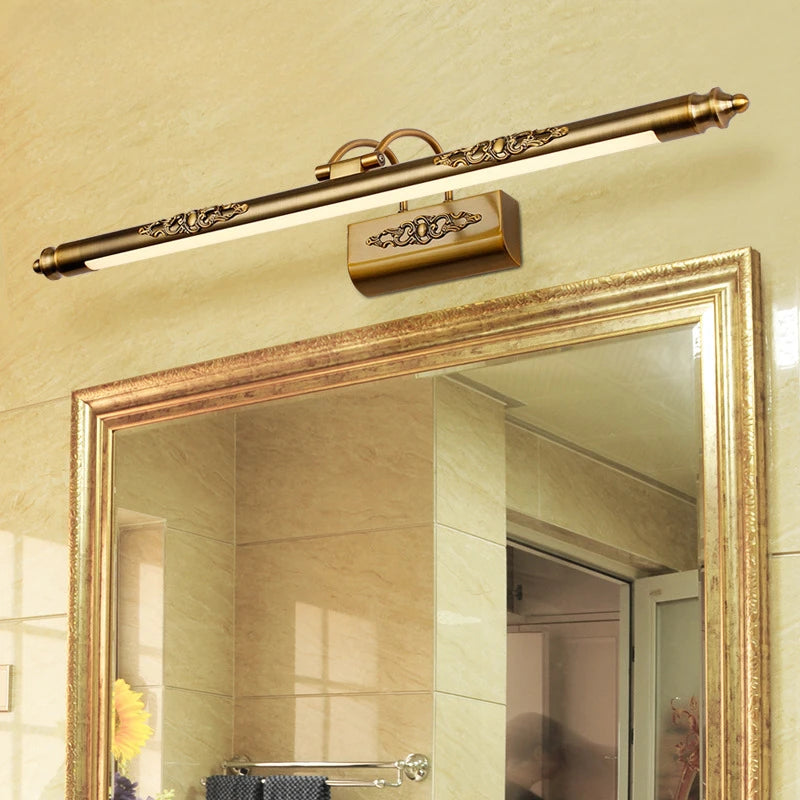 Retro waterproof LED wall light for mirror