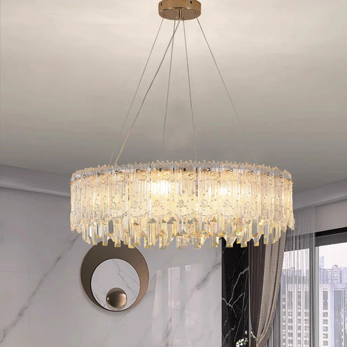 Modern crystal chandelier for high-end decor - vue 3 sur 10