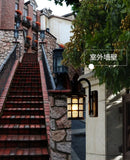 Rustic outdoor waterproof iron wall light