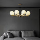 Luxury minimalist Nordic copper postmodern chandelier