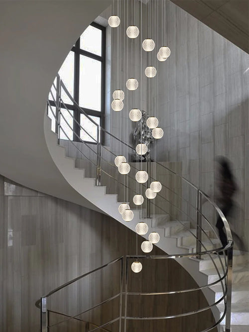 Modern designer chandelier for elegant indoor lighting - vue 5 sur 14