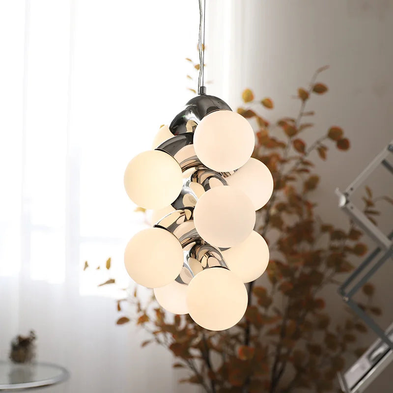 Modern and creative grape-shaped chandelier nordic vintage style - vue 4 sur 12