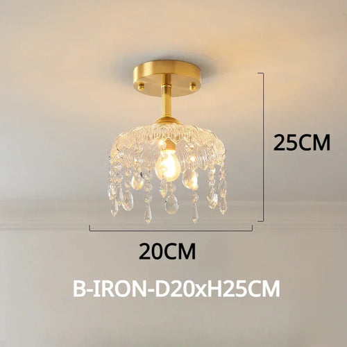 Elegant floral design vintage LED crystal chandelier - vue 11 sur 14