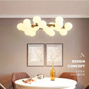 Romantic glass 25-head pendant light