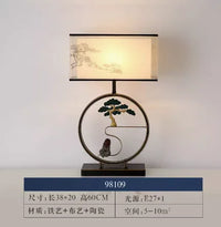 Retro Chinese-style bedside lamp for interior decoration