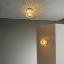 Romantic warm light glass wall lamp for indoor lighting