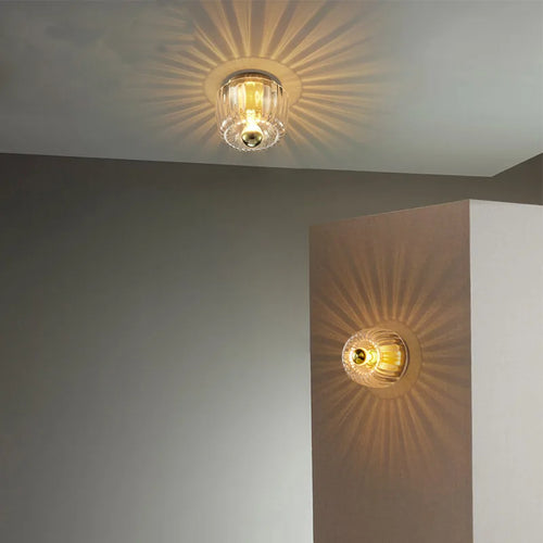 Romantic warm light glass wall lamp for indoor lighting - vue 5 sur 10