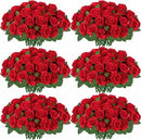 Set of 50 artificial silk roses for decoration and festive events