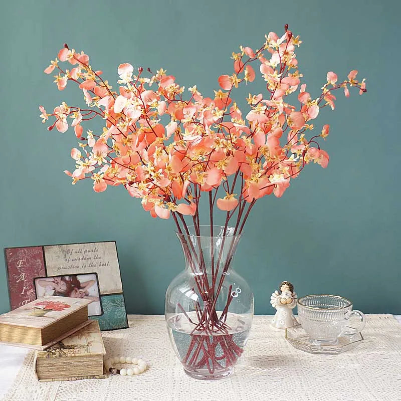 Artificial butterfly orchid decoration for weddings and festive occasions