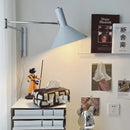 Foldable extendable wall lamp with plug for reading