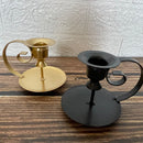 Elegant modern iron taper candle holder for weddings