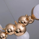 Modern creative Nordic bubble ball chandelier chrome finish