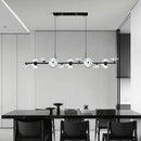 Modern minimalist glass pendant light with creative LED lighting