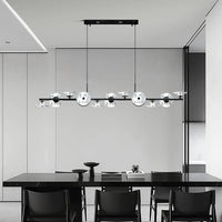 Modern minimalist glass pendant light with creative LED lighting