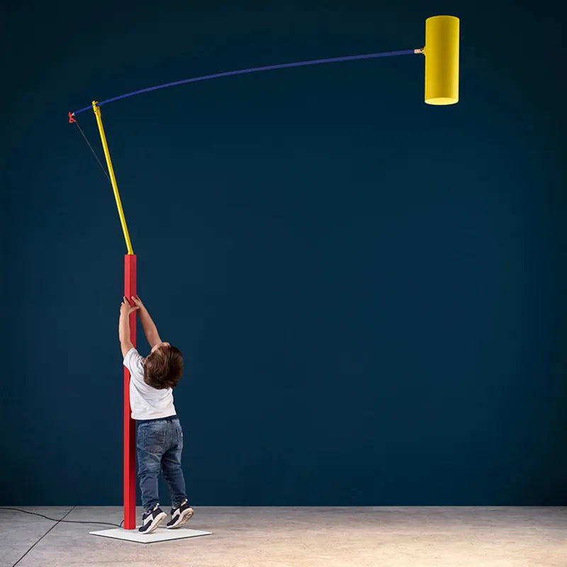 Playful colourful adjustable floor lamp