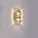 Modern crystal wall light for elegant interior decor