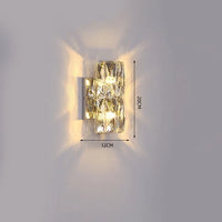 Modern crystal wall light for elegant interior decor