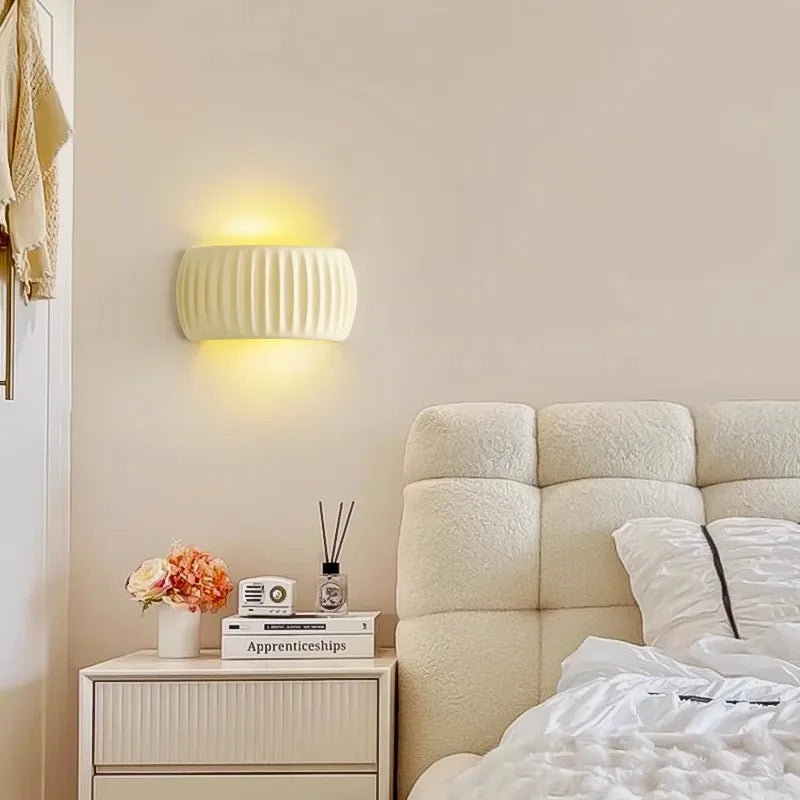 Modern cream wind wall light
