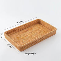 woven rattan basket for storage and craft decoration