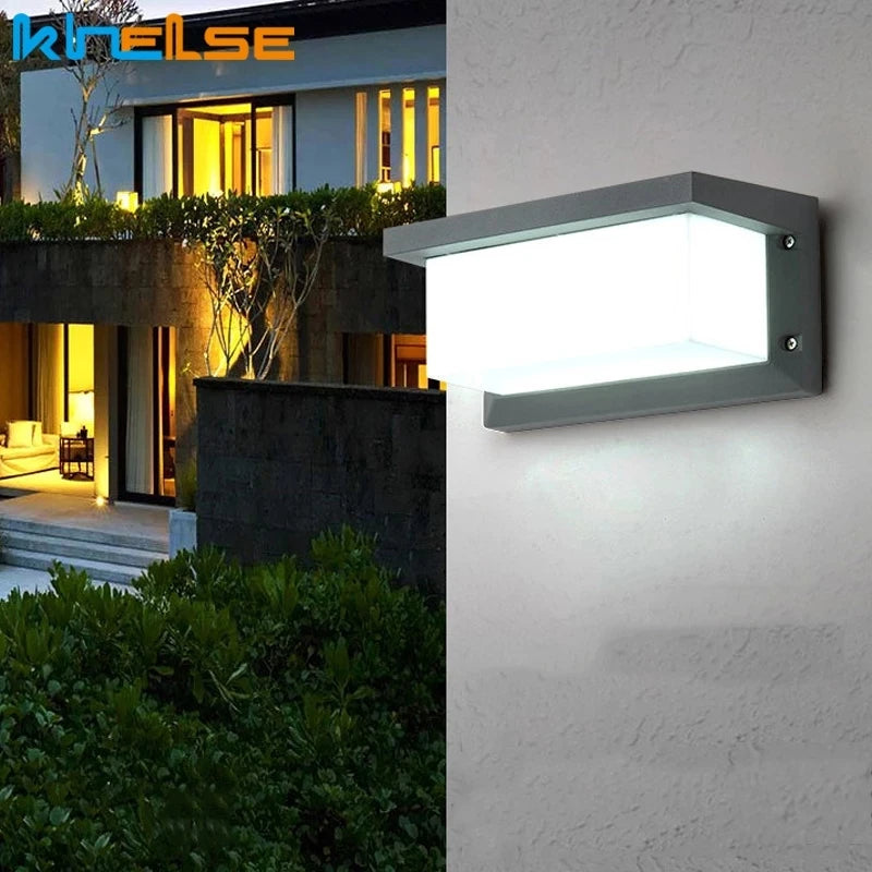 Waterproof wall light with motion sensor for outdoor use