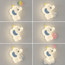 Creative elephant-shaped wall light for indoor lighting
