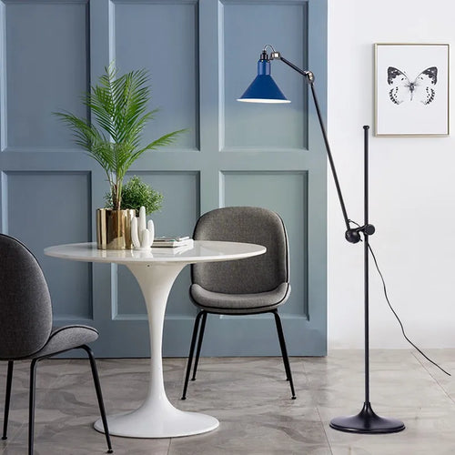 Modern industrial macaron design floor lamp - vue 3 sur 10