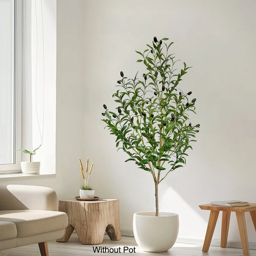 Artificial olive branch for interior decoration and weddings - vue 2 sur 7