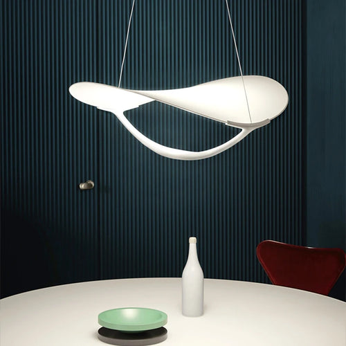 Fabric pendant light for modern Italian interior decoration