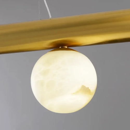 lustre luxueux en marbre véritable post-moderne pour bar - vue 5 sur 10