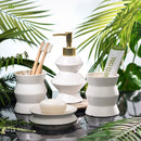 set of 4 ceramic bathroom bottles