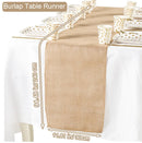 Rustic country style linen table runner