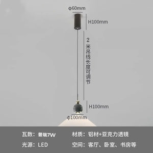 Modern aluminium LED pendant light for bar and restaurant