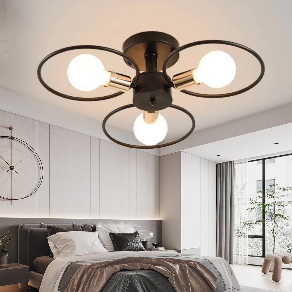 Modern decorative colour-changing LED ceiling light