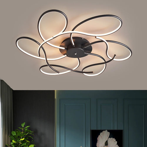 Modern minimalist ceiling light elegant indoor fixture - vue 3 sur 10