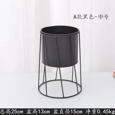 modern iron plant stand for indoor and outdoor decoration - vue 12 sur 18