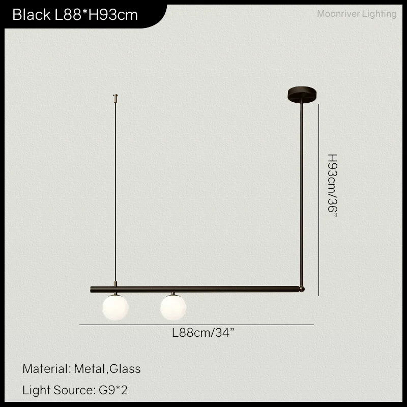 Lustre de salon minimaliste moderne