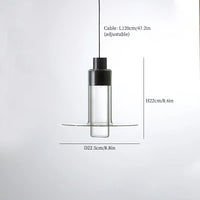Modern glass chandelier for kitchen and living room