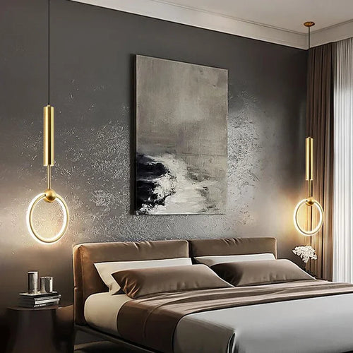 Modern minimalist luxury pendant light for designer interiors - vue 5 sur 22