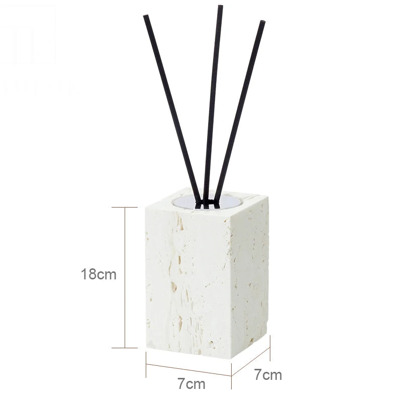 beige travertine bathroom accessory set