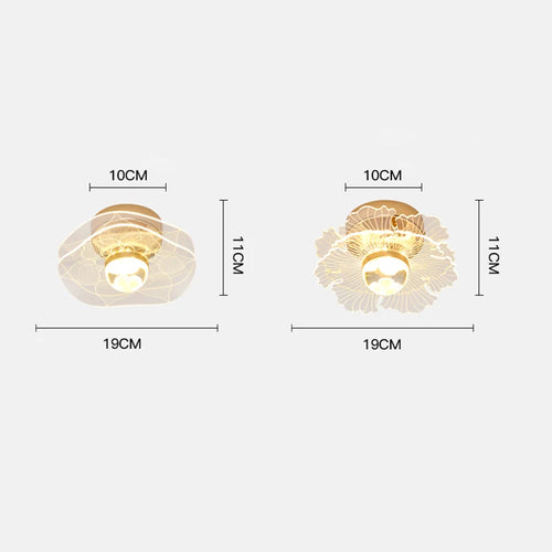 Modern nordic LED ceiling light for indoors and balcony - vue 7 sur 13