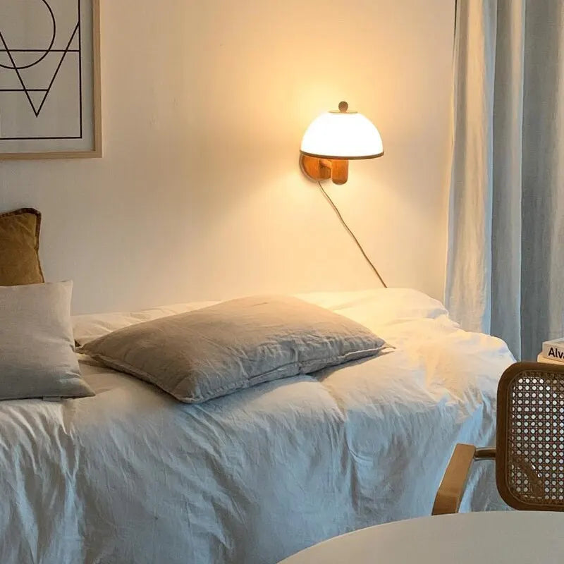 Nordic retro mushroom wall lamp - vue 5 sur 8