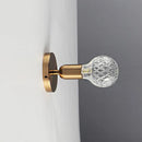 Modern decorative glass LED wall light for indoor use