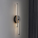 Modern minimalist brass LED wall light