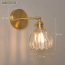 Retro Japanese style floral glass wall light