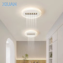 Simple ceiling light with white square spotlight and round cloud